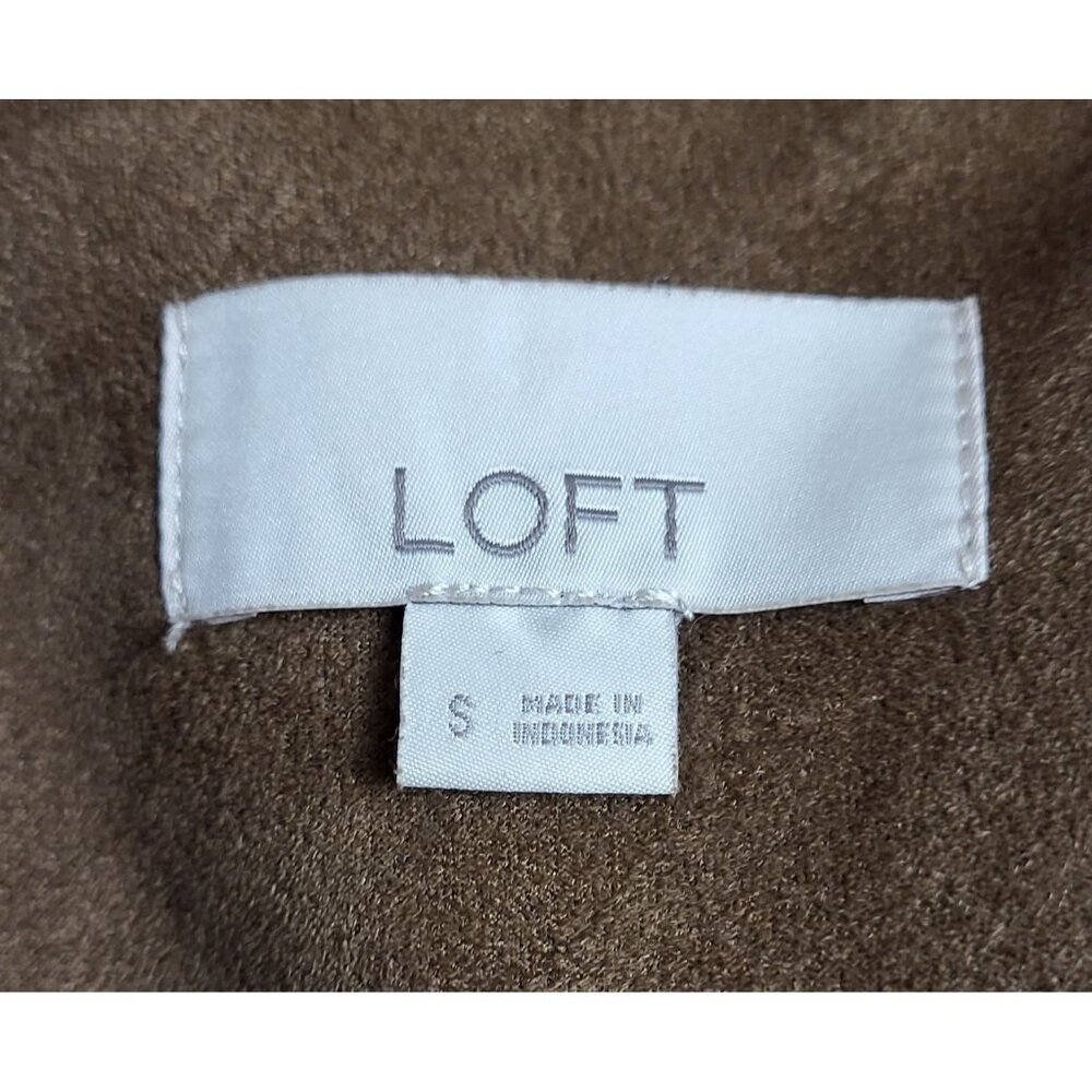 Loft Faux Suede Leather Moto Jacket Size Small NEW - Picture 12 of 12